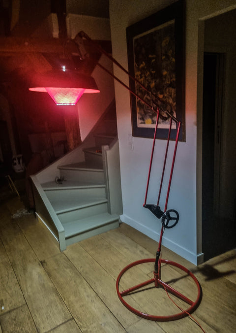 Lampe Architecturale, modèle rouge
