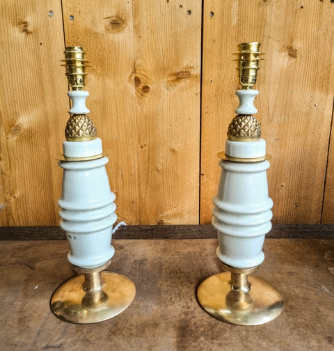 Paire de lampes Ananas