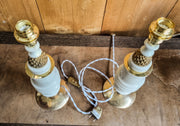 Paire de lampes Ananas