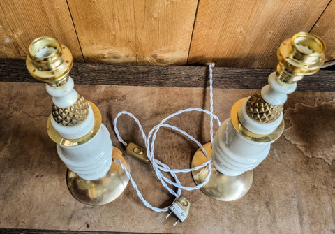 Paire de lampes Ananas