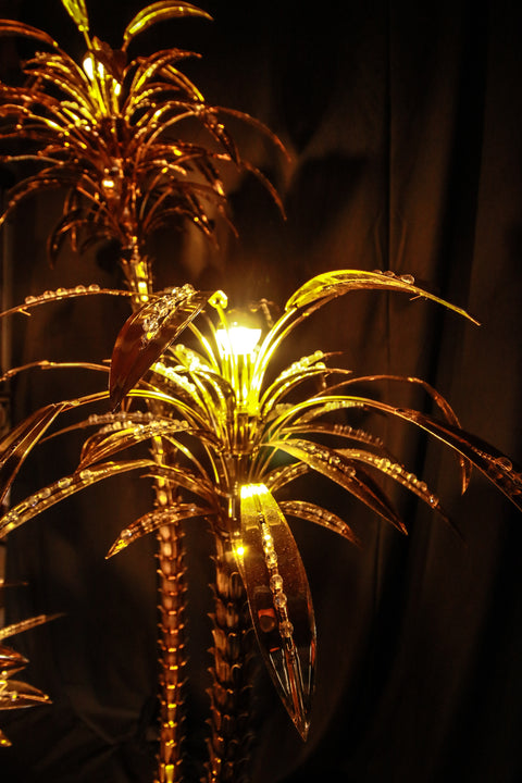 Lampe à trois palmiers
